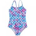 thumbnail image 1 of Kids Tankini Girls Swimsuit Bathing Suit Children‘s Fish Scale Swimwear, 1 of 8