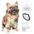 thumbnail image 3 of Fotbe Rockets Sudadera con Estampado para Perros Pequeños – Suéter con Capucha para Mascotas, Tela Suave de Forro Polar con Bolsillo-Medium, 3 of 7