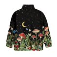 thumbnail image 5 of Uorisanigo Kids Girls Sweatshirt Oversized Quarter Zip Up Sweatshirts School Aesthetic Mushroom Long Sleeve Pullover Top Drop Shoulder Cropped Pullover Hoodies Fall Clothes, 5 of 7