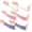 White, Purple, Pink, variant on 3 Pairs Level 5 Cut Resistant Arm Protectors, 7.9 Inch Bruising & Burn Forearm Sleeves for Thin Skin