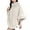 White, variant on XFLWAM Women's Fashion Fuzzy Shawl Faux Fur Collar Trim Warm Wrap Cape Soft Comfort Thermal Shawl Winter Outwear Khaki Free Size