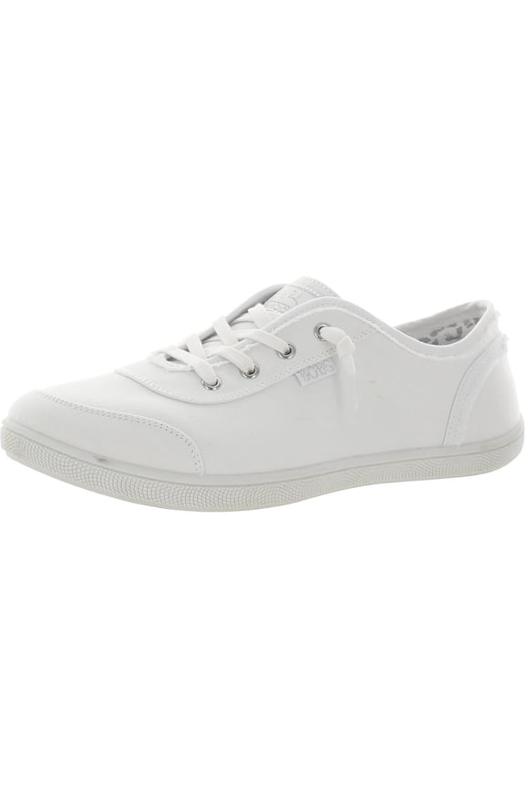 BOBs B Cute Womens Slip on Shoes, Casual Comfort Canvas Sneakers