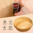 thumbnail image 3 of Air Fryer Paper Liners Disposable: 100PCS Round Oven Insert Parchment Paper Grease and Water Proof Non Stick Liners for Baking Cooking, 3 of 5