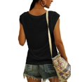 thumbnail image 2 of Sherrylily Women Cap Sleeve T-Shirt Casual Loose Fit Tank Tops S-2XL(US 4-22), 2 of 2