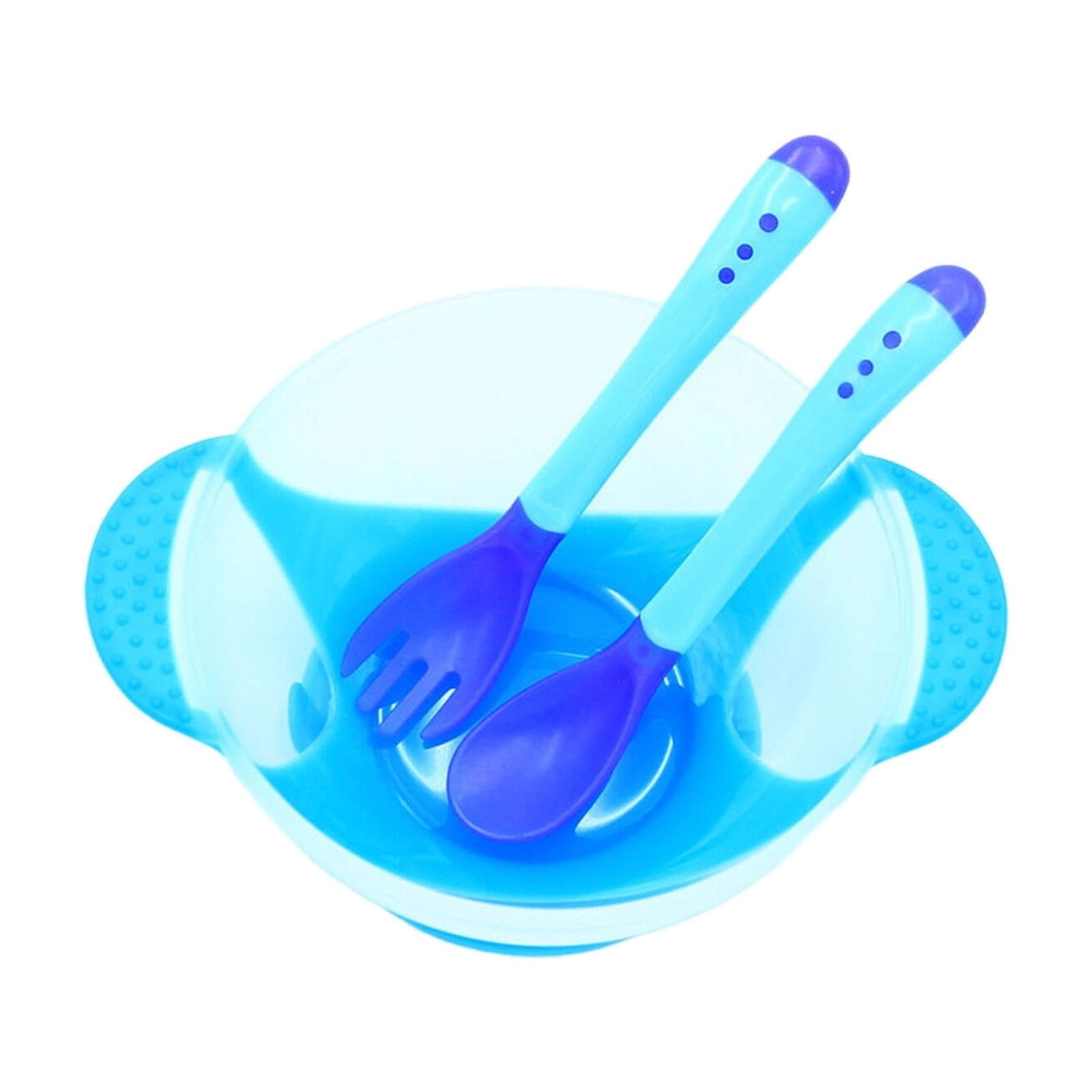 FACEGA Baby Spoons,Sturdy Suction Cup Baby Utensils 6-12 Months,Ideal for Early Feeding Baby Bilverware