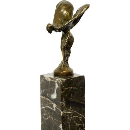 

Emily (Spirit of Ecstasy) - Bronze Figure / Radiator Mascot - signed Alfred Stevens