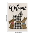 thumbnail image 3 of CaiYueKe Easter Garden Flag Outdoor Holiday Decoration Bunny Egg Printed Polyester Flag for Patio Yard Spring Home Ambiance Welcome Double Sided Seasonal Decor, 3 of 7