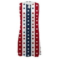 thumbnail image 4 of Puntoco Vestido Sin Mangas Estampado De Verano Para Mujer Falda De Manga Corta Vestido Con Cuello Redondo Rojo Xl,Regalos Para Mujer Joven, 4 of 5