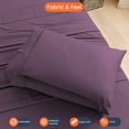 thumbnail image 4 of CCNY 2 Pack Toodler Pillowcases Set Toodler 13x18 Inch 600 Thread Count 100% Soft Egyptian Cotton Travel Pillow Covers Plum Solid, 4 of 5