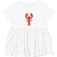 thumbnail image 3 of Inktastic Lobster Distressed Ocean Creature Girls Baby Dress, 3 of 5