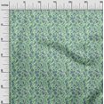 thumbnail image 3 of oneOone Polyester Spandex Vert Menthe Léger Tissu Jacobée Robe Florale Tissu Tissu Imprimé par la Cour 56 Pouces de Large, 3 of 5