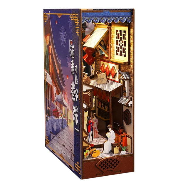 Kit de Soporte de Sujetalibros Zulema Decoración de Diorama Estantería Miniatura Sin Montar