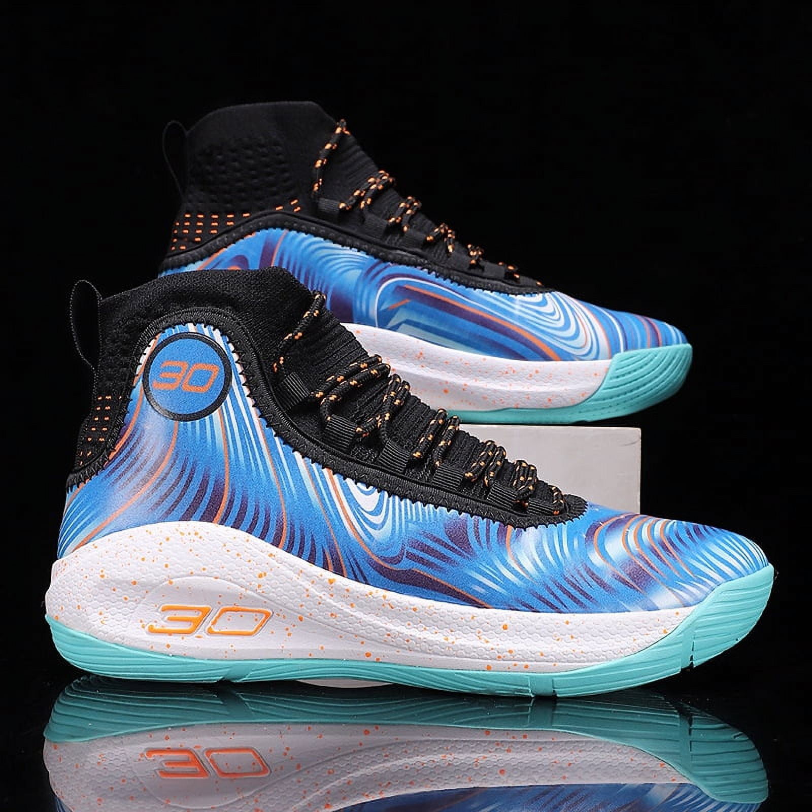 Large size new basketball shoes male high help primary and middle 