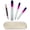 Purple & Pink Nail Files & Pink Manicure, variant on Alban Czech Glass Nail File Set with Manicure Stick & Vegan Leather Cosmetic Case (Yellow-Green Nail Files, Green Manicure Stick & Cream Cosmetic Case)