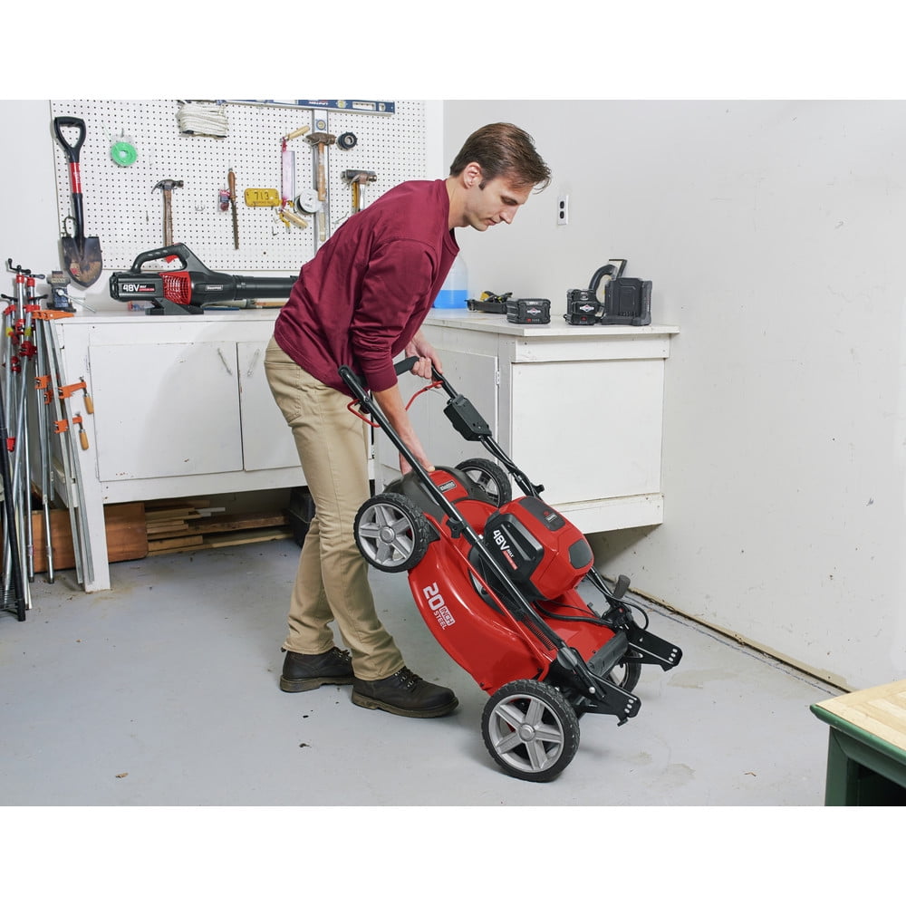 Snapper 48V Max Electric Push Lawn Mower Kit w 20 in. Deck 5 Ah Battery 1687966 Walmart