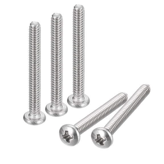 #4-40x1" Pan Head Machine Screws, 304 Stainless Steel Screw, Pack of 20