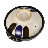 OUNONA Vintage Earthenware Pot Dual Handle Ceramic Cooking Pot with Lid for Soups, Stews, and Rice Dishes