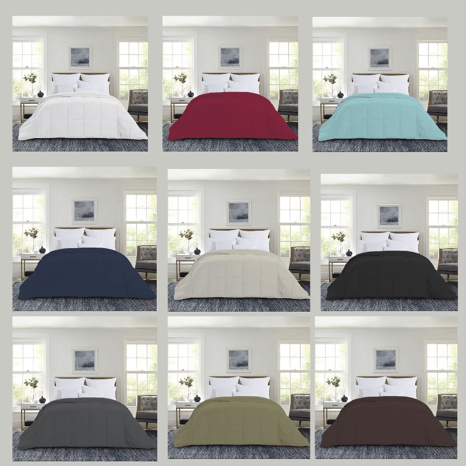 1-Piece Down Alternative Comforter - Soft Lightweight Microfiber Comforter – Hypoallergenic, Breathable, Year-Round Use Bedding