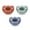 Earth Tones, variant on NUK First Choice Comfy 100% Silicone Pacifier, 0-6 months, 3 pack
