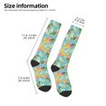 thumbnail image 2 of Fotbe Cute Pineapples Calcetas Divertidas Estampadas para Hombre y Mujer, Calcetas de Algodón hasta la Rodilla para Caminar, Correr, Enfermería y Embarazo, 2 of 6