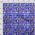 thumbnail image 3 of oneOone Velvet Lapis Blue Fabric Medical Doodle Sewing Fabric By The Yard Printed Diy Clothing Sewing Supplies 58 Inch Wide, 3 of 4