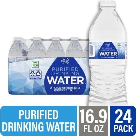 Kroger® Purified Bottled Water 16.9 fl oz 24 PACK