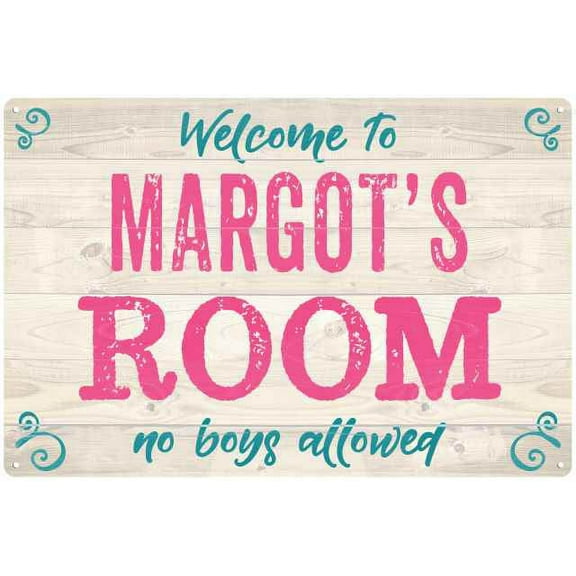 MARGOT'S Room Kids Bedroom Sign Gift 8x12 Metal Sign 108120089361
