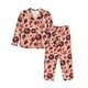thumbnail image 1 of Balery Skull rock record music heart Conjunto de Pijama con Estampado para Mujer, Conjunto de Dos Piezas con Manga Larga, Ropa de Dormir Suave con Bolsillos, Pijamas Cómodos-Small, 1 of 7
