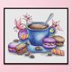 thumbnail image 3 of 11CT punto de cruz completo café postre estampado DIY Kits de bordado hilo de algodón Likrtyny decoración de arte, 3 of 9