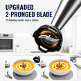 thumbnail image 6 of Cordless Immersion Blender, Rechargeable Hand Blender with Type-C Charging, 200W Portable Stick Mixer for Smoothies, Soups, Sauces, Puree and Baby Food, 6 of 10
