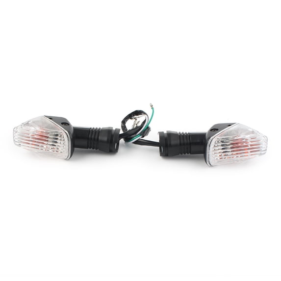 NS Motorbike LED Indicator Blinker Lamp Light for Kawasaki Ninja 650R 2006-2008, Z750 Z1000 2007-2009, Clear Lens