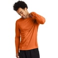 thumbnail image 2 of Hanes Mens Sport FreshIQ Cool DRI Long Sleeve Tee 2-Pack, L, Safety Orange, 2 of 4