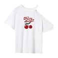 thumbnail image 3 of Camiseta para Mujer, Disfraz de Verano, Ropa de Calle, Camisa con Cuello Redondo para Viaje de Trabajo, Mujer S, 3 of 7
