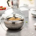 thumbnail image 5 of Somnr Stainless Steel Sugar Bowl with Clear Glass Lid - for Better Recognition, and Spoon for Home and Kitchen, Drum Shade,16.9oz-2PACK, 5 of 8