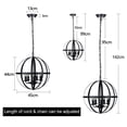 thumbnail image 3 of Depuley Pendant Light Flush Mounted Adjustable Hanging Ceiling Chandelier Light for Kitchen Island Living Room Black - 5-Light, 3 of 9