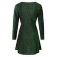 thumbnail image 4 of KaLI_store Formal Dresses for Women Evening Party Women's Formal V Neck Ruffle Split Evening Party Long Dress Green,XL, 4 of 5