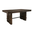 thumbnail image 6 of Moti Dale Extendable Dining Table in Solid Acacia Wood with Antique Brown Finish, 6 of 8