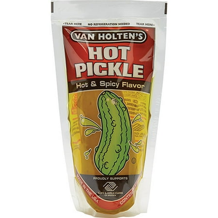 Van Holtens Jumbo Hot & Spicy Pickle, 12 Count