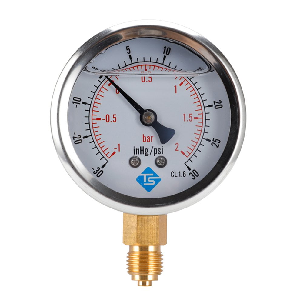 Axial Oil Injection Vacuum Pressure Gauge Pressure Vacuum Compound