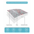 thumbnail image 5 of Quilts Twin Size, Pink Teal Forest Soft Comforter Bedding Set for Bed, Modern Oil Painting Art Lightweight Quilted Bedspread with Pillow Cover(2 Pieces) for All Season, 68x86 Inch, 5 of 6