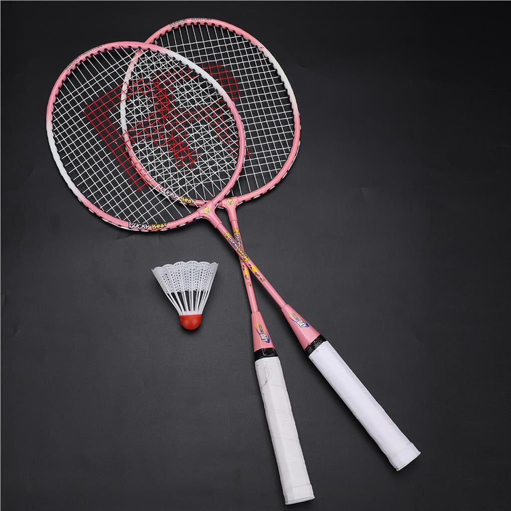 Cartoon Durable Ferroalloy Badminton Racket Racquet for Racket Kids  Training Training Racket Practice(Pink) | Walmart Canada