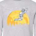 thumbnail image 4 of Inktastic Space Outerspace Moon and Astronaut Long Sleeve Youth T-Shirt, 4 of 5