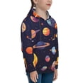 thumbnail image 3 of Sikiie Space Planet Youth Hoodie Sweatshirt Pullover Hooded Classic Casual Essentials Hoodiefor Boys Girls Kids -Small, 3 of 6