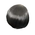 thumbnail image 1 of Fiudx Peluca de Cabello Humano Negro para Mujer, con Encaje Frontal, Transparente, Adhesiva, Hd, con Peine, Línea de Cabello Natural, 12,6 Pulgadas, 1 of 1