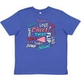 thumbnail image 3 of Inktastic Cheer Word Salad with Megaphone and Stars Youth T-Shirt, 3 of 5