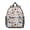 Baseballs and Caps, variant on Baseballs and Bats Light Beige Pattern Backpack for School, Cute School Bag with Adjustable Shoulder Straps and Padded Back, 13.8"x11.4"x6"
