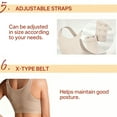 thumbnail image 5 of BESTSKY Chest Brace Up for Women,Adjustable Back Design Back Women Belt Support,Breathable Fabric Enhanced Comfort Tommie Copper Posture Bra,M,Beige, 5 of 7
