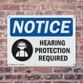 thumbnail image 4 of (2 Pack) Hearing Protection Required OSHA Notice Sign 10 Inch X 7 Inch Indoor / Outdoor Rust-Free Aluminum Metal Signs for Workplace, Workshop, and Construction Site, Made in the USA, 4 of 8