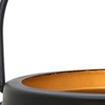 thumbnail image 4 of Country Living Black Metal Leaf Lantern with Gold Inside - 17cm Tall, 4 of 4