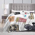 thumbnail image 4 of Yibo 3D Popcorn Film Blanket Flannel Soft and Comfortable Anti-static Bed Sofa Blanket, 4 of 5